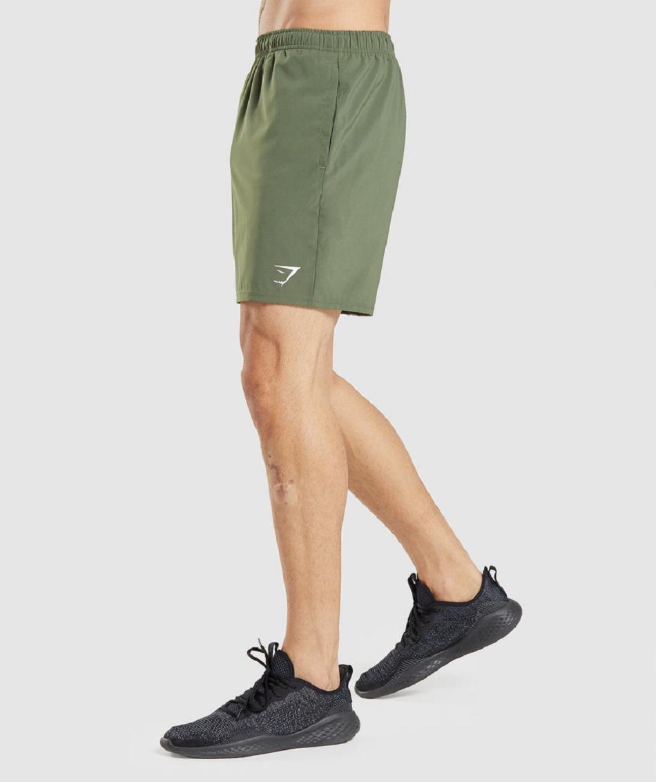 Pantalones Cortos Gymshark Arrival Hombre Verde Oliva | CO 3785WNB